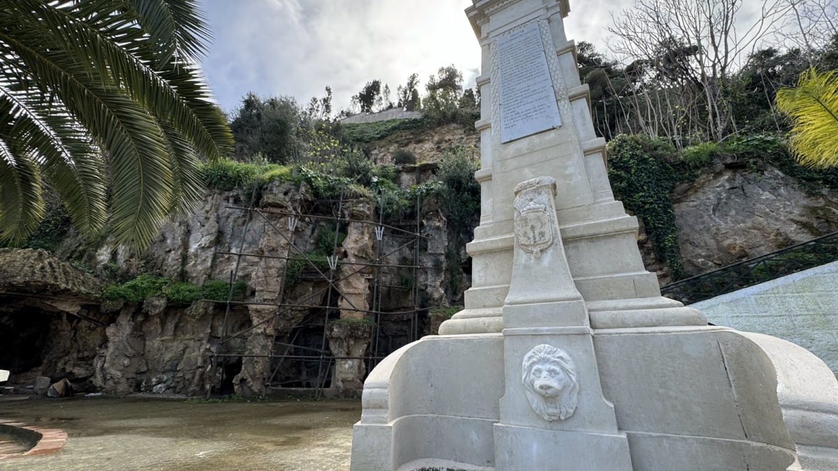 Un chien, locataire de la grotte du prisonnier Cervantès à Alger