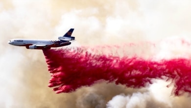 A quoi sert la poussière rouge projetée par les avions dans les incendies de Los Angeles ?
