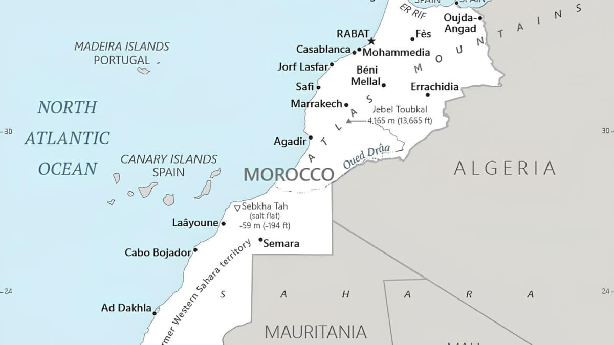 La CIA modifie la carte du Maroc pour y inclure le Sahara