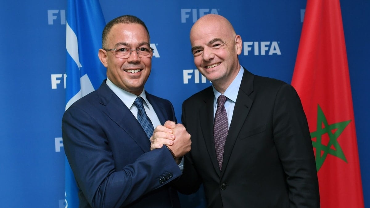 Le président de la Fédération marocaine s'est engagé dans un marocain-espagnol pour la finale de la Coupe du monde 2030 ... et convient qu'il sera joué à Casablanca