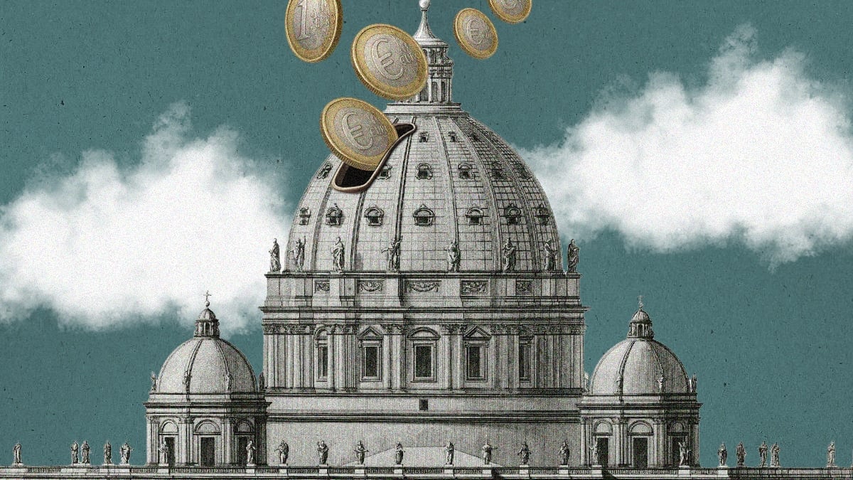 Les deux visages de l'argent du pape