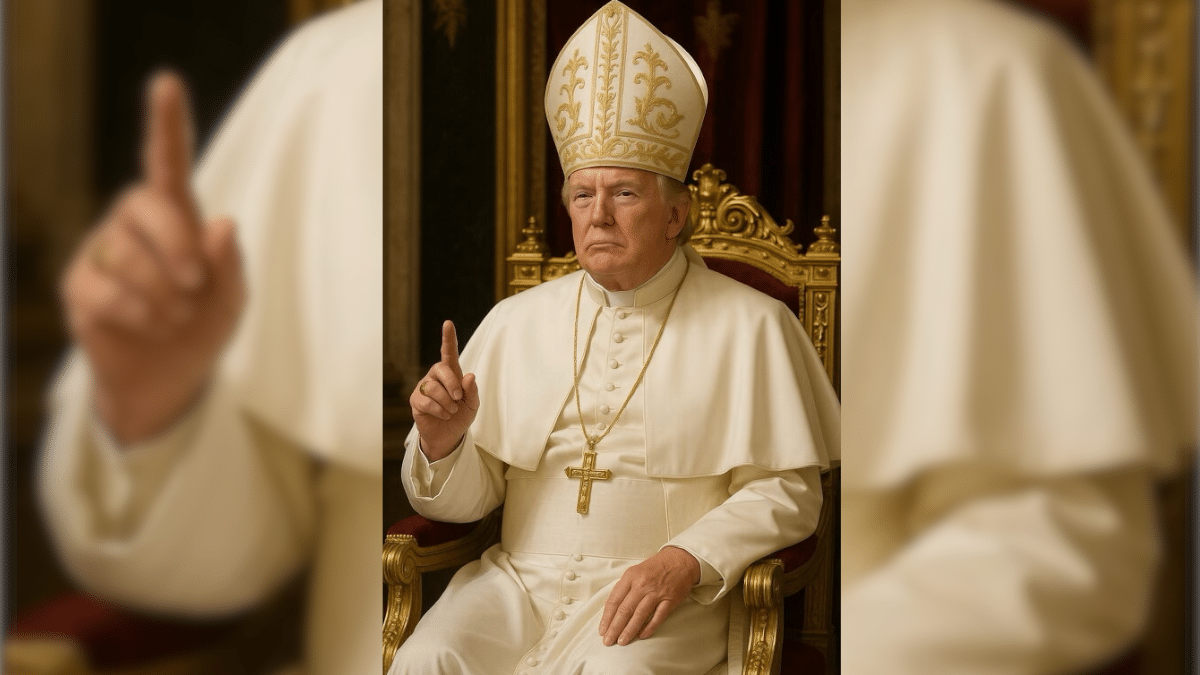 Le «pape» Trump chauffe le conclave avec sa bénédiction «sacrilège»