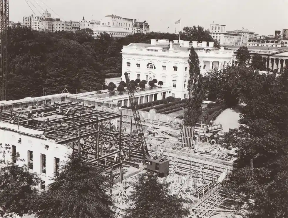 Agrandissement de l'aile ouest en 1934