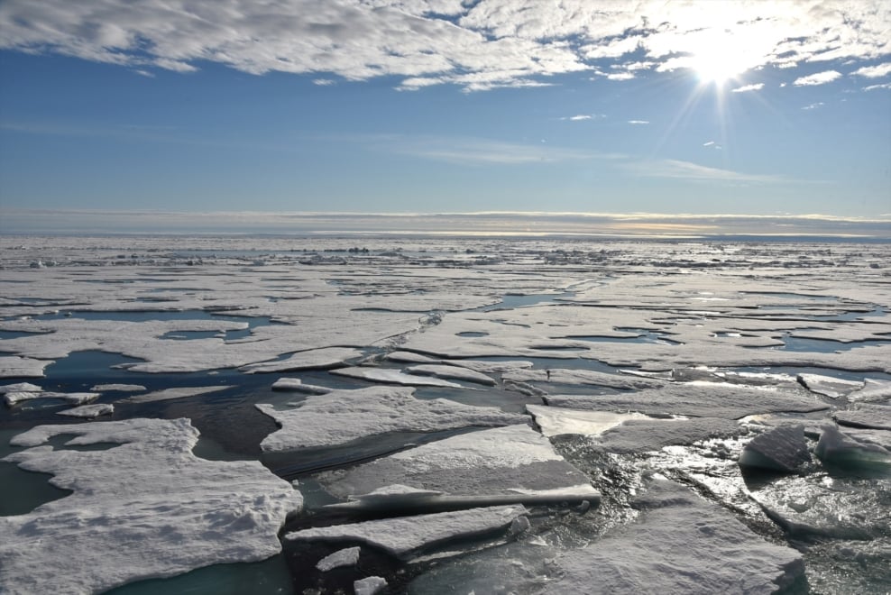 Le banquis de glace arctique en 2015.