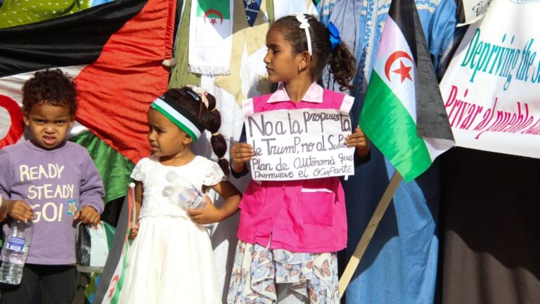 les manifestations sahraouies, en images