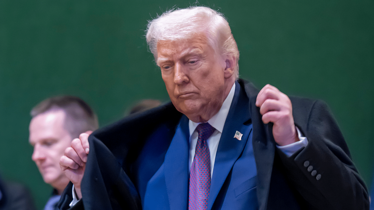 Donald Trump en Davos.