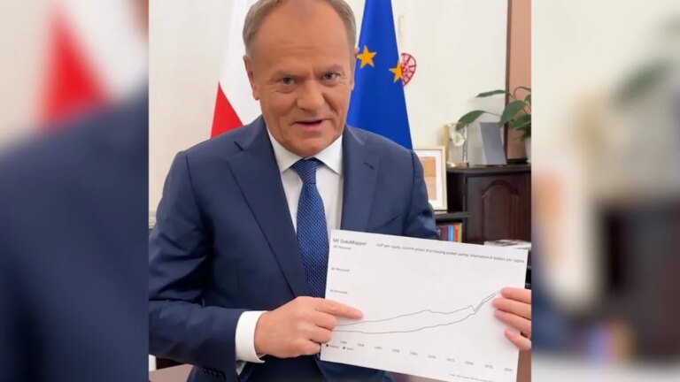 Tusk se vante de la façon dont son pays a dépassé l'Espagne en termes de richesse