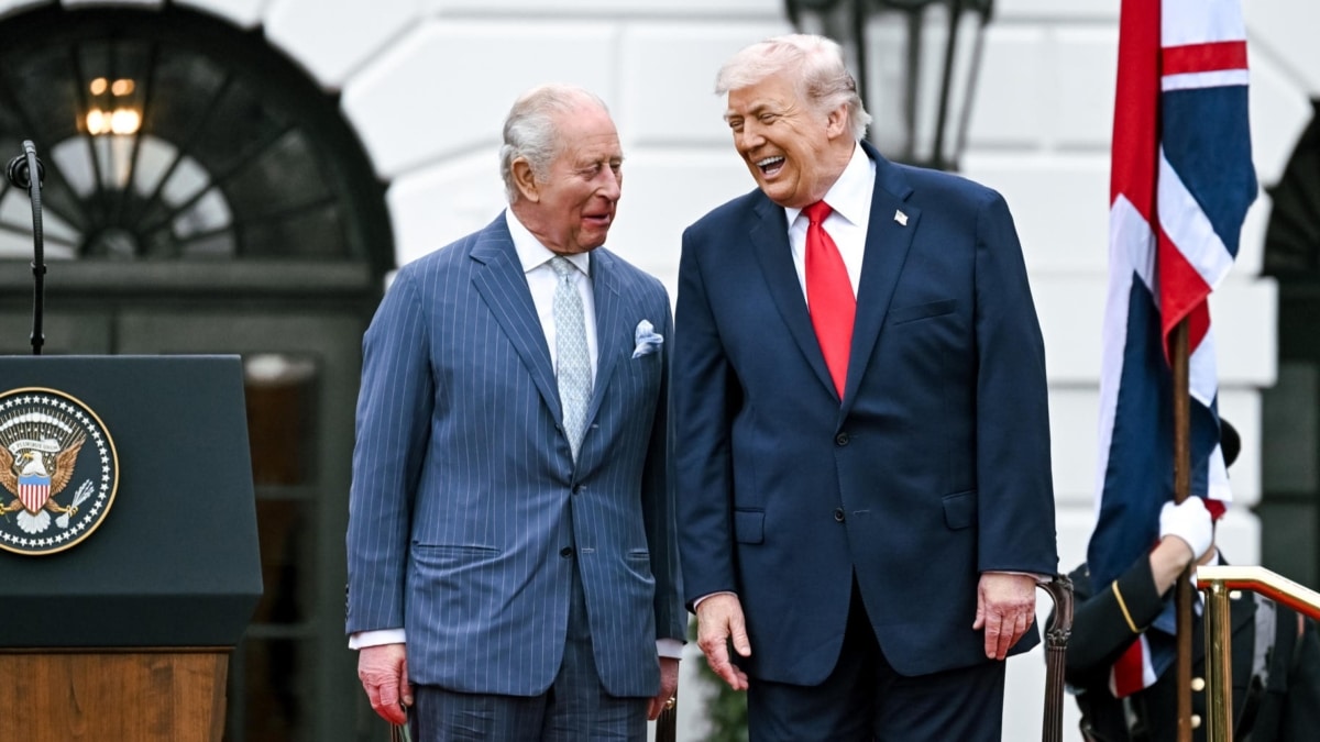 El Rey Carlos III de Inglaterra y Donald J. Trump.