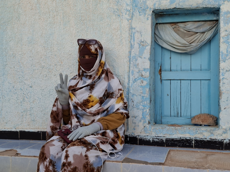 Étudiante à l'Ecole d'Infirmières Ahmed Abdel-Fatah de Tindouf