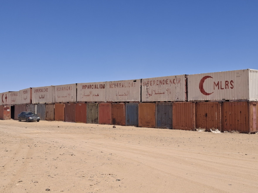 Siège du Croissant-Rouge sahraoui au camp de Rabuni (Tinduf)