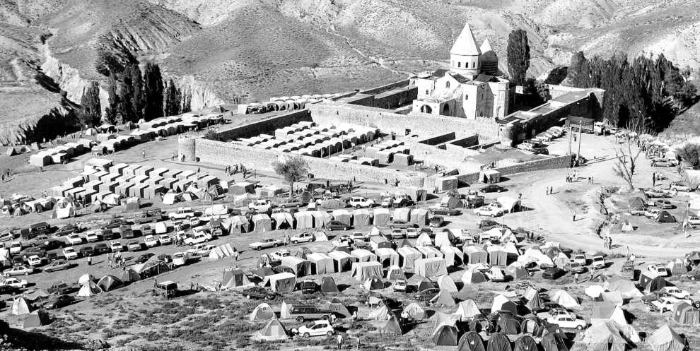 Pèlerinage au monastère de San Tadeo en 1991