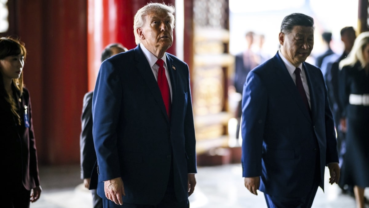 El presidente chino, Xi Jinping, junto a su homólogo estadounidense, Donald Trump, durante su reciente visita a China