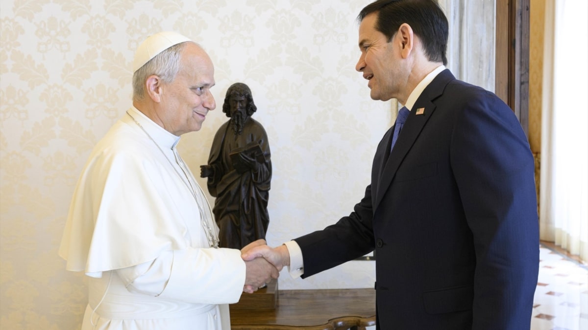 El papa León XIV y el Secretario de Estado de EEUU, Marco Rubio, se reúnen en el Vaticano