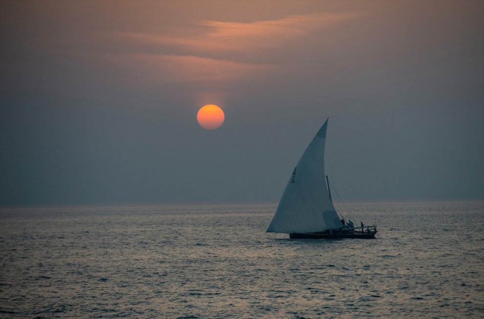 Un boutre navigue dans les eaux du golfe Persique