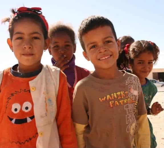 Enfants dans les camps sahraouis de Tindouf