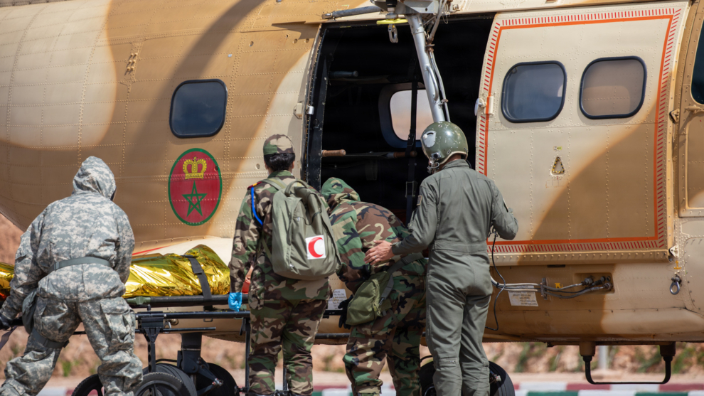 Des soldats marocains en manœuvres conjointes avec des soldats américains