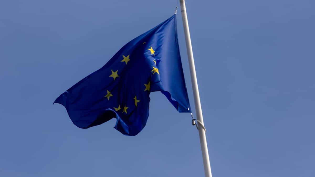 La bandera de la Unión Europea
