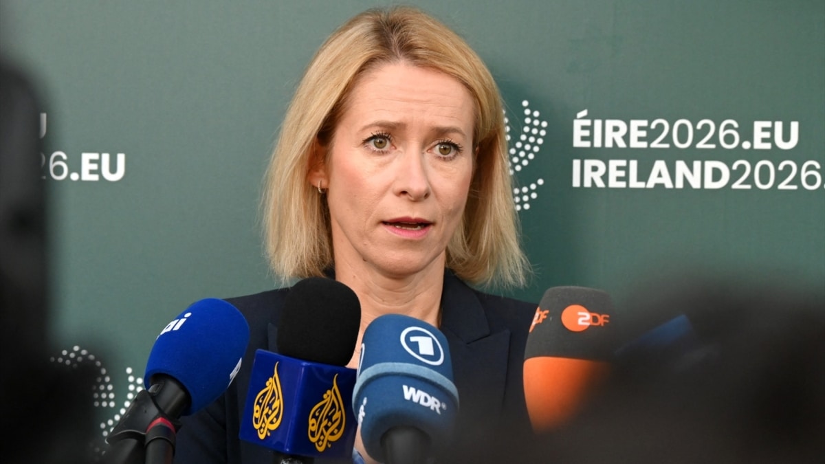 La alta Representante de la Unión Europea para Asuntos Exteriores y Política de Seguridad y vicepresidenta de la Comisión Europea, Kaja Kallas