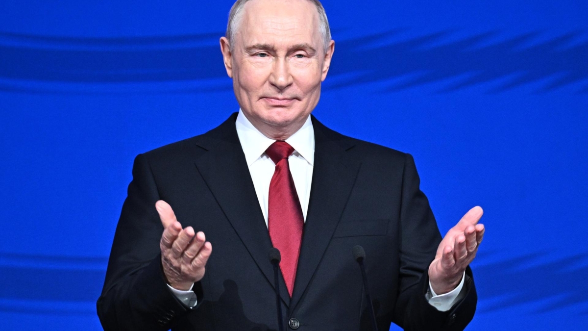 El presidente de Rusia, Vladimir Putin, durante un acto celebrado este sábado en Moscú.
