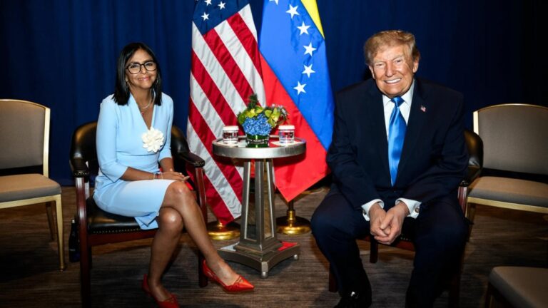 Delcy Rodríguez apprécie le « soutien » de Trump à New York