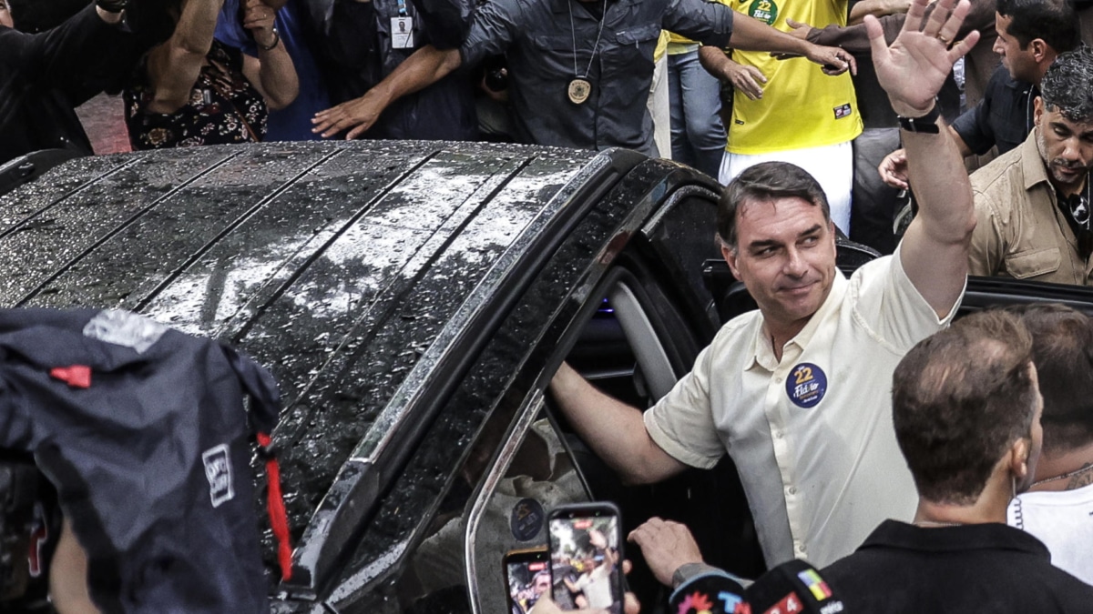 El excandidato a la presidencia Flavio Bolsonaro